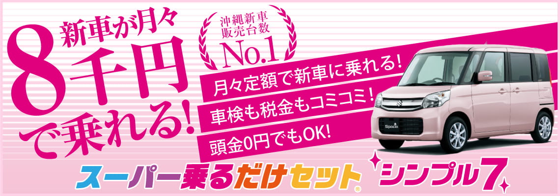 月々8000円で新車に乗れる